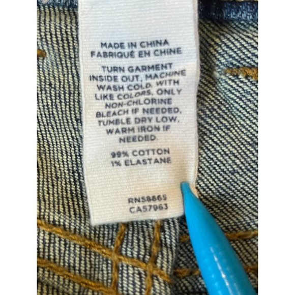 Caslon Womens Rolled Denim Boyfriend Shorts Mid-Rise 99% Cotton Blue Size 4 - Picture 8 of 9